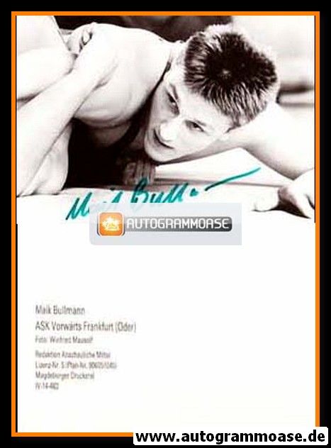 Autogramm Ringen | Maik BULLMANN | 1980er (Portrait SW) OS-Gold