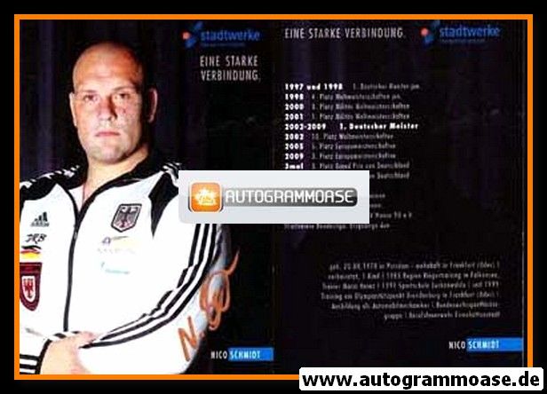 Autogramm Ringen | Nico SCHMIDT | 2009 (SW FFO)
