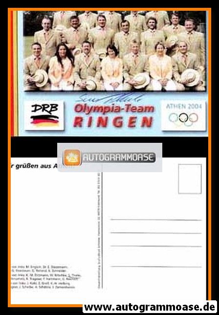 Autogramm Ringen | Sven THIELE | 2004 (Teamkarte Athen)