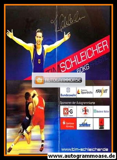 Autogramm Ringen | Tim SCHLEICHER | 2010er (Klappkarte)