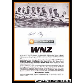 Autogramm Rudern | Horst MEYER | 1969 (Team Achter WNZ) OS-Gold