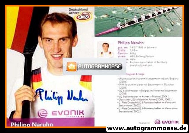 Autogramm Rudern | Philipp NARUHN | 2000er (Evonik)