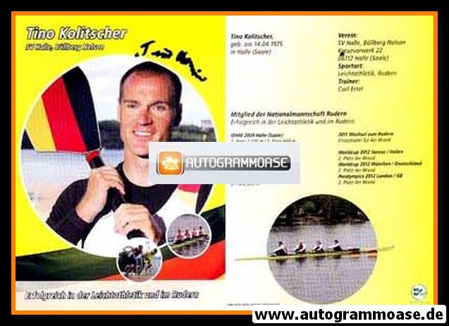Autogramm Paralympics | Mehrkampf | Tino KOLITSCHER | 2012 (Collage)