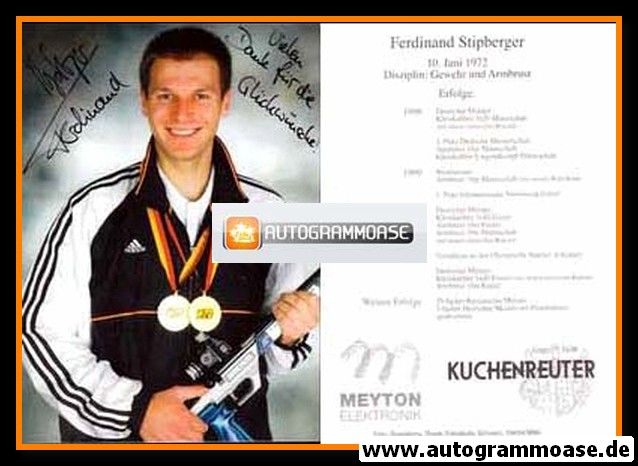 Autogramm Schiessen | Ferdinand STIPBERGER | 2000 (Portrait Color)