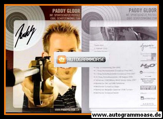 Autogramm Schiessen | Paddy GLOOR | 2000er (Portrait Color)