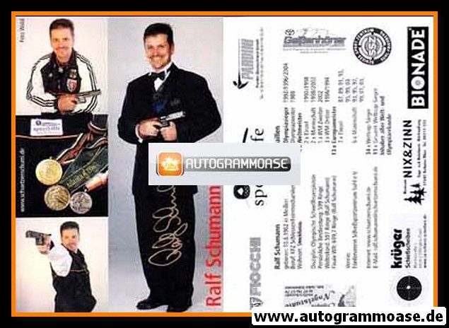 Autogramm Schiessen | Ralf SCHUMANN | 2000er (Collage)