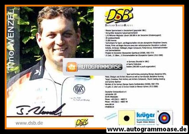 Autogramm Schiessen | Tino WENZEL | 2008 (DSB)