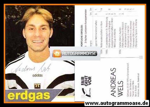 Autogramm Wasserspringen | Andreas WELS | 1996 (Erdgas)