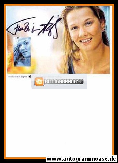 Autogramm Schwimmen | Franziska VAN ALMSICK | 2004 (Collage Color) Aufgetaucht OS-Silber