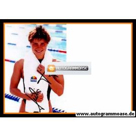 Autogramm Schwimmen | Julia JUNG | 1990er Foto (Portrait Color)