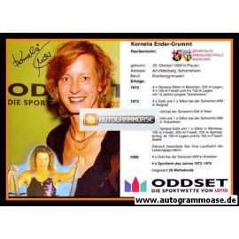 Autogramm Schwimmen | Kornelia ENDER | 1990er (Portrait Color Oddset) OS-Gold DDR