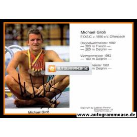Autogramm Schwimmen | Michael GROSS | 1980er (Portrait Color Medaillen) OS-Gold
