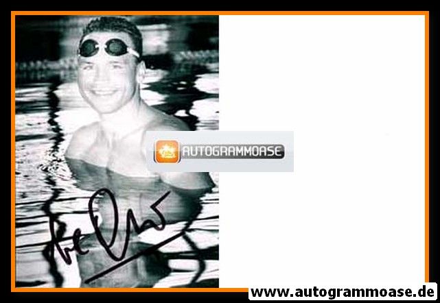 Autogramm Schwimmen | Uwe DASSLER | 1980er Foto (Portrait SW)
