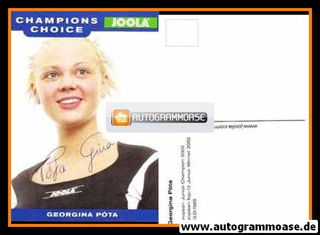 Autogramm Tischtennis | Georgina POTA | 2002 (Joola)