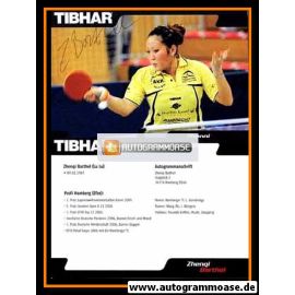 Autogramm Tischtennis | Zhenqi BARTHEL | 2006 (Tibhar)