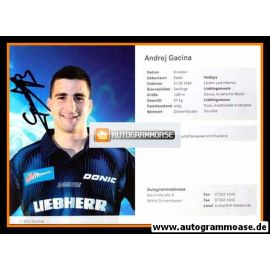 Autogramm Tischtennis | TTF Liebherr Ochsenhausen | 2011 | Andrej GACINA