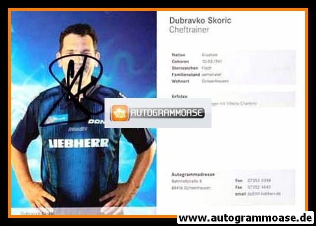 Autogramm Tischtennis | TTF Liebherr Ochsenhausen | 2011 | Dubravko SKORIC