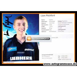 Autogramm Tischtennis | TTF Liebherr Ochsenhausen | 2011 | Liam PITCHFORD