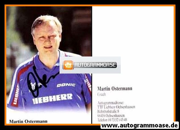 Autogramm Tischtennis | TTF Liebherr Ochsenhausen | 2003 | Martin OSTERMANN