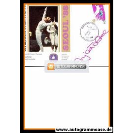 Autogramm Fechten | Anja FICHTEL | 1986 (Sonderbeleg DSH) OS-Gold