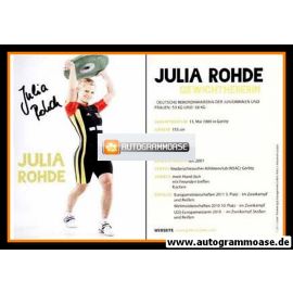 Autogramm Gewichtheben | Julia ROHDE | 2011 (Portrait Color)
