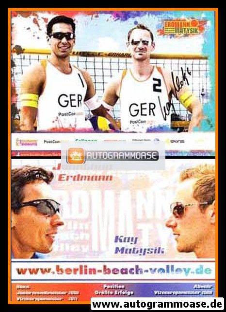 Autogramm Beachvolleyball | Kay MATYSIK | 2010er (Portrait Color)