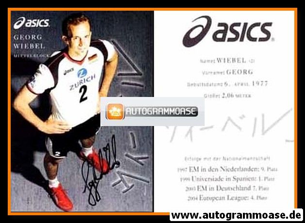 Autogramm Volleyball | Deutschland DVV | 2008 | Georg WIEBEL