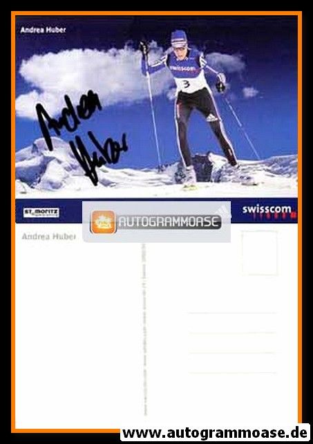 Autogramm Langlauf | Andrea HUBER | 2002 (Swiss Ski)