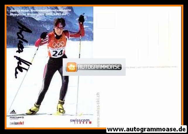 Autogramm Langlauf | Andrea HUBER | 2001 (Swiss Ski)
