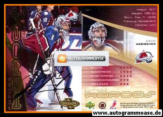 Autogramm Eishockey | HC Fribourg-Gotteron | 1996 | David AEBISCHER