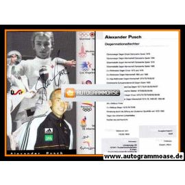 Autogramm Fechten | Alexander PUSCH | 2000er (Collage Olympia) OS-Gold