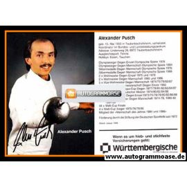 Autogramm Fechten | Alexander PUSCH | 1989 (Portrait Württembergische) OS-Gold