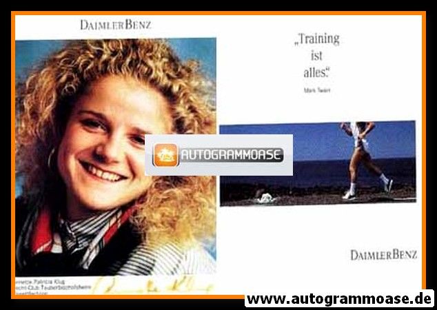 Autogramm Fechten | Annette KLUG | 1990er (Daimler Benz)