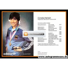 Autogramm Fechten | Cornelia HANISCH | 1985 (Portrait Color Adidas) OS-Gold