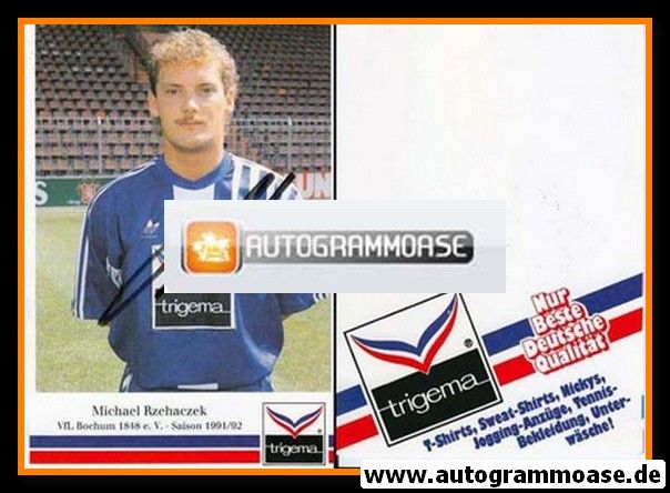 Autogramm Fussball | VfL Bochum | 1991 Trigema | Michael RZEHACZEK