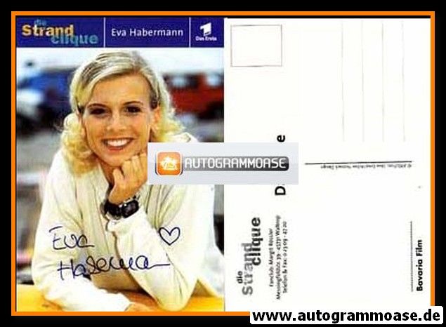 Autogramm TV | ARD | Eva HABERMANN | 2000er "Die Strandclique" (Portrait Color) Ernst