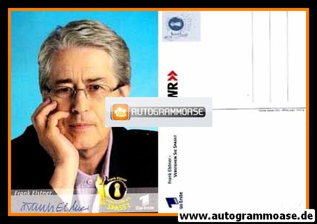 Autogramm TV | ARD | Frank ELSTNER | 2002 "Verstehen Sie Spass" (Portrait Color) Menne