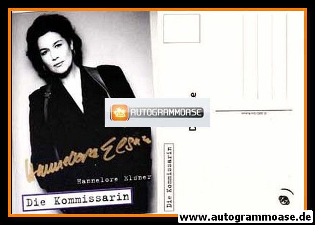 Autogramm TV | ARD | Hannelore ELSNER | 1990er "Die Kommissarin"