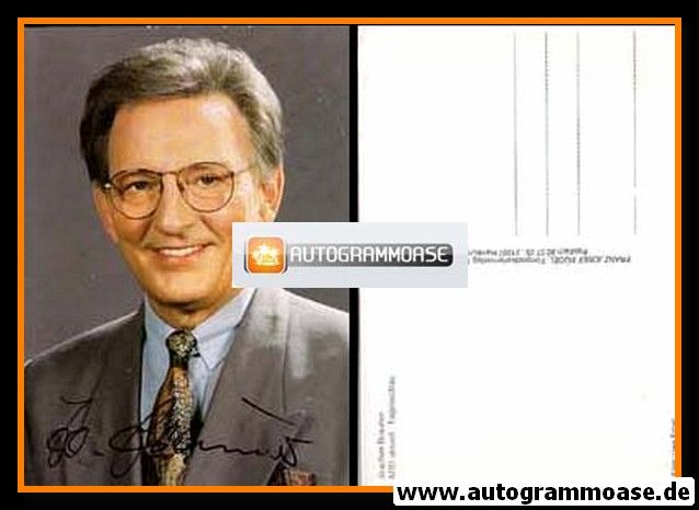 Autogramm TV | ARD | Joachim BRAUNER | 1990er "Tagesschau" (Rüdel)