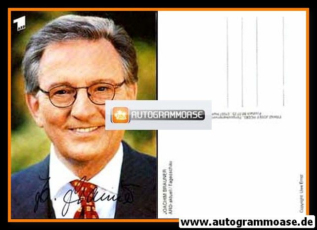 Autogramm TV | ARD | Joachim BRAUNER | 2000er "Tagesschau" (Rüdel)