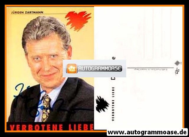 Autogramm TV | ARD | Jürgen ZARTMANN | 1990er "Verbotene Liebe"