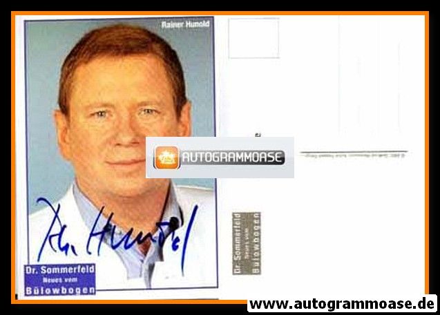 Autogramm TV | ARD | Rainer HUNOLD | 1990er "Dr. Sommerfeld" (Portrait Color) Weinmann