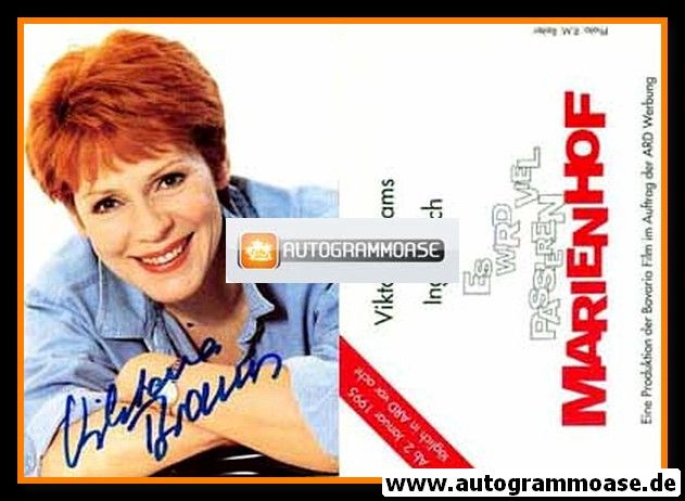 Autogramm TV | ARD | Viktoria BRAMS | 1995 "Marienhof" (Portrait Color)