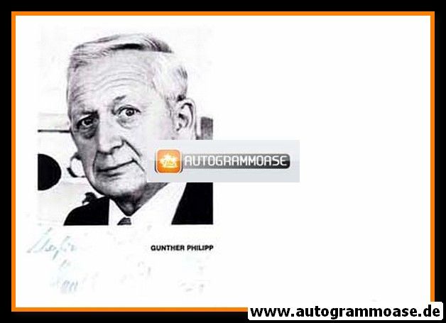 Autogramm Schauspieler | Gunther PHILIPP | 1970er (Portrait SW)