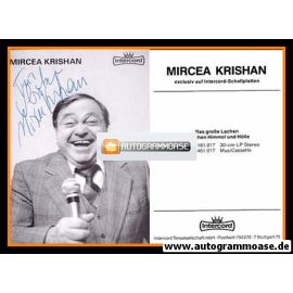 Autogramm Schauspieler | Mircea KRISHAN | 1978 "Das Grosse Lachen" (Intercord)