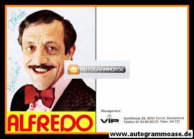 Autogramm Musik | ALFREDO | 1970er (Portrait Color VIP)