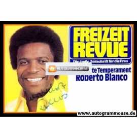 Autogramm Schlager | Roberto BLANCO | 1970er (Portrait Color Freizeit Revue)