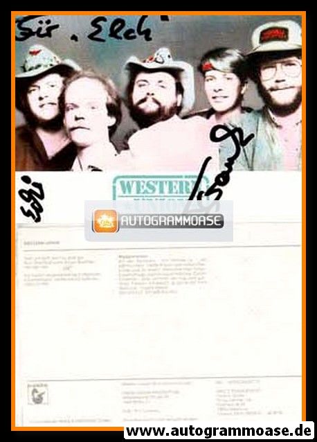 Autogramme Country | WESTERN UNION | 1983 "Gott Ich Hoff" (Hansa)