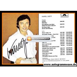 Autogramm Schlager | Karel GOTT | 1979 "Babicka" (Portrait Color Polydor)