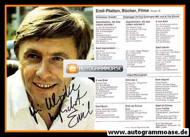 Autogramm Kabarett | Emil STEINBERGER | 1980er (Diskografie)